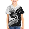 Personalised Aotearoa Lawn Bowls Kid Hawaiian Shirt Maori and Silver Fern Half Style - Aussie Hoodie