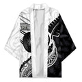 Personalised Aotearoa Lawn Bowls Kimono Maori and Silver Fern Half Style - Aussie Hoodie