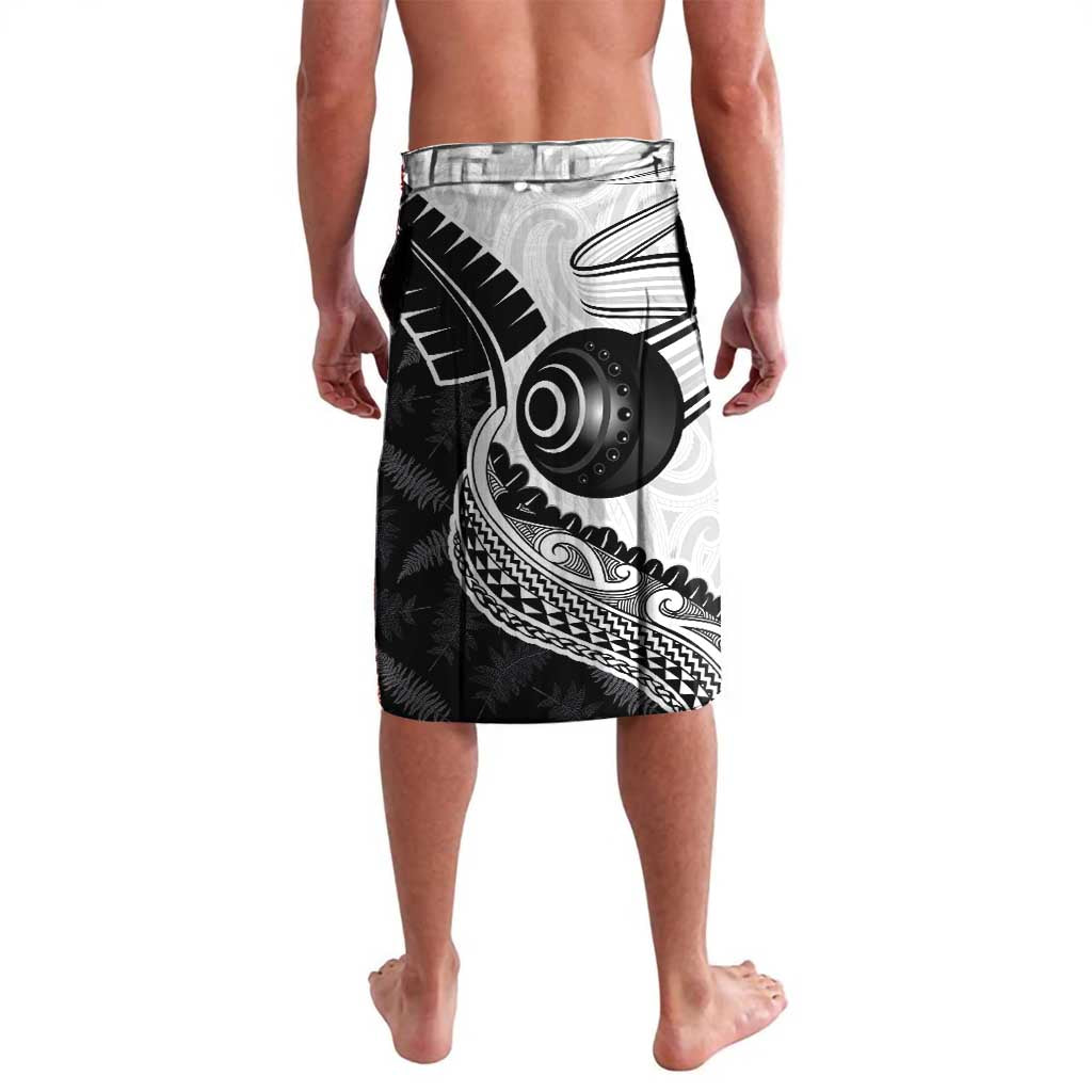 Aotearoa Lawn Bowls Lavalava Maori and Silver Fern Half Style - Aussie Hoodie