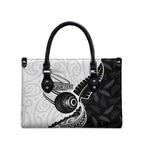 Personalised Aotearoa Lawn Bowls Leather Bag Maori and Silver Fern Half Style - Aussie Hoodie