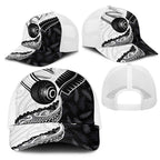 Aotearoa Lawn Bowls Mesh Trucker Cap Maori and Silver Fern Half Style - Aussie Hoodie