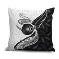 Personalised Aotearoa Lawn Bowls Pillow Cover Maori and Silver Fern Half Style - Aussie Hoodie