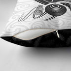 Personalised Aotearoa Lawn Bowls Pillow Cover Maori and Silver Fern Half Style - Aussie Hoodie