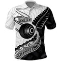 Personalised Aotearoa Lawn Bowls Polo Shirt Maori and Silver Fern Half Style - Aussie Hoodie