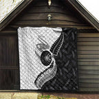 Personalised Aotearoa Lawn Bowls Quilt Maori and Silver Fern Half Style - Aussie Hoodie