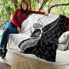 Personalised Aotearoa Lawn Bowls Quilt Maori and Silver Fern Half Style - Aussie Hoodie