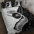 Personalised Aotearoa Lawn Bowls Quilt Bed Set Maori and Silver Fern Half Style - Aussie Hoodie
