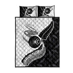 Personalised Aotearoa Lawn Bowls Quilt Bed Set Maori and Silver Fern Half Style - Aussie Hoodie