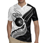 Personalised Aotearoa Lawn Bowls Rugby Jersey Maori and Silver Fern Half Style - Aussie Hoodie