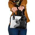 Personalised Aotearoa Lawn Bowls Shoulder Handbag Maori and Silver Fern Half Style - Aussie Hoodie