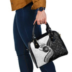 Personalised Aotearoa Lawn Bowls Shoulder Handbag Maori and Silver Fern Half Style - Aussie Hoodie
