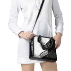 Personalised Aotearoa Lawn Bowls Shoulder Handbag Maori and Silver Fern Half Style - Aussie Hoodie