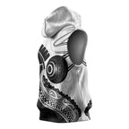 Personalised Aotearoa Lawn Bowls Sleeveless Hoodie Maori and Silver Fern Half Style - Aussie Hoodie