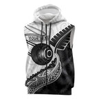 Personalised Aotearoa Lawn Bowls Sleeveless Zip Hoodie Maori and Silver Fern Half Style - Aussie Hoodie