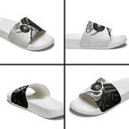 Personalised Aotearoa Lawn Bowls Slide Sandals Maori and Silver Fern Half Style - Aussie Hoodie