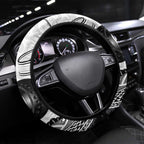 Aotearoa Lawn Bowls Steering Wheel Cover Maori and Silver Fern Half Style - Aussie Hoodie