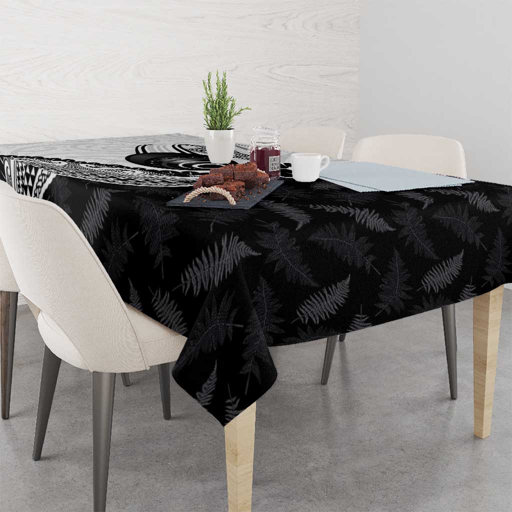 Personalised Aotearoa Lawn Bowls Tablecloth Maori and Silver Fern Half Style - Aussie Hoodie