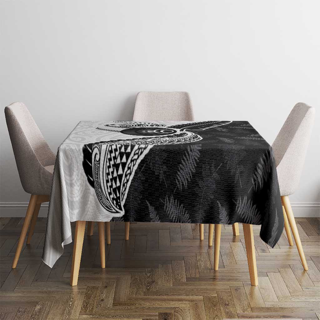 Personalised Aotearoa Lawn Bowls Tablecloth Maori and Silver Fern Half Style - Aussie Hoodie