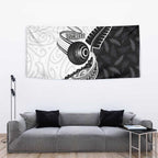 Personalised Aotearoa Lawn Bowls Tapestry Maori and Silver Fern Half Style - Aussie Hoodie