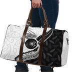 Personalised Aotearoa Lawn Bowls Travel Bag Maori and Silver Fern Half Style - Aussie Hoodie