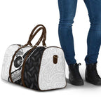Personalised Aotearoa Lawn Bowls Travel Bag Maori and Silver Fern Half Style - Aussie Hoodie