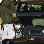 Personalised Aotearoa Lawn Bowls Travel Bag Maori and Silver Fern Half Style - Aussie Hoodie