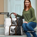 Personalised Aotearoa Lawn Bowls Travel Bag Maori and Silver Fern Half Style - Aussie Hoodie