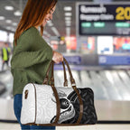 Personalised Aotearoa Lawn Bowls Travel Bag Maori and Silver Fern Half Style - Aussie Hoodie