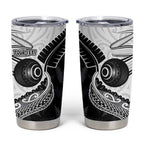 Personalised Aotearoa Lawn Bowls Tumbler Cup Maori and Silver Fern Half Style - Aussie Hoodie
