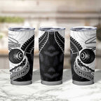 Personalised Aotearoa Lawn Bowls Tumbler Cup Maori and Silver Fern Half Style - Aussie Hoodie