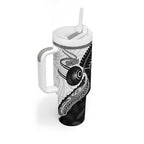 Personalised Aotearoa Lawn Bowls Tumbler With Handle Maori and Silver Fern Half Style - Aussie Hoodie