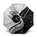 Personalised Aotearoa Lawn Bowls Umbrella Maori and Silver Fern Half Style - Aussie Hoodie