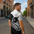 Personalised Aotearoa Lawn Bowls Zipper Polo Shirt Maori and Silver Fern Half Style - Aussie Hoodie