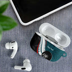 Personalised Aotearoa Lawn Bowls AirPods Case Maori and Silver Fern Sporty Style Teal Color - Aussie Hoodie