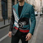 Personalised Aotearoa Lawn Bowls Blazer Maori and Silver Fern Sporty Style Teal Color - Aussie Hoodie