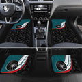 Aotearoa Lawn Bowls Car Mats Maori and Silver Fern Sporty Style Teal Color - Aussie Hoodie