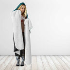 Personalised Aotearoa Lawn Bowls Hooded Blanket Maori and Silver Fern Sporty Style Teal Color - Aussie Hoodie