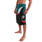 Aotearoa Lawn Bowls Lavalava Maori and Silver Fern Sporty Style Teal Color - Aussie Hoodie