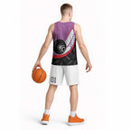 Personalised Aotearoa Lawn Bowls Basketball Jersey Maori and Silver Fern Sporty Style Pink Color - Aussie Hoodie