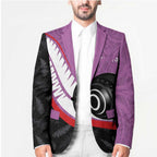 Personalised Aotearoa Lawn Bowls Blazer Maori and Silver Fern Sporty Style Pink Color - Aussie Hoodie