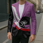 Personalised Aotearoa Lawn Bowls Blazer Maori and Silver Fern Sporty Style Pink Color - Aussie Hoodie
