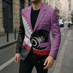 Personalised Aotearoa Lawn Bowls Blazer Maori and Silver Fern Sporty Style Pink Color - Aussie Hoodie