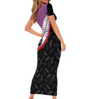 Personalised Aotearoa Lawn Bowls Family Matching Short Sleeve Bodycon Dress and Hawaiian Shirt Maori and Silver Fern Sporty Style Pink Color - Aussie Hoodie