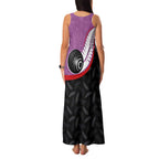 Personalised Aotearoa Lawn Bowls Family Matching Tank Maxi Dress and Hawaiian Shirt Maori and Silver Fern Sporty Style Pink Color - Aussie Hoodie