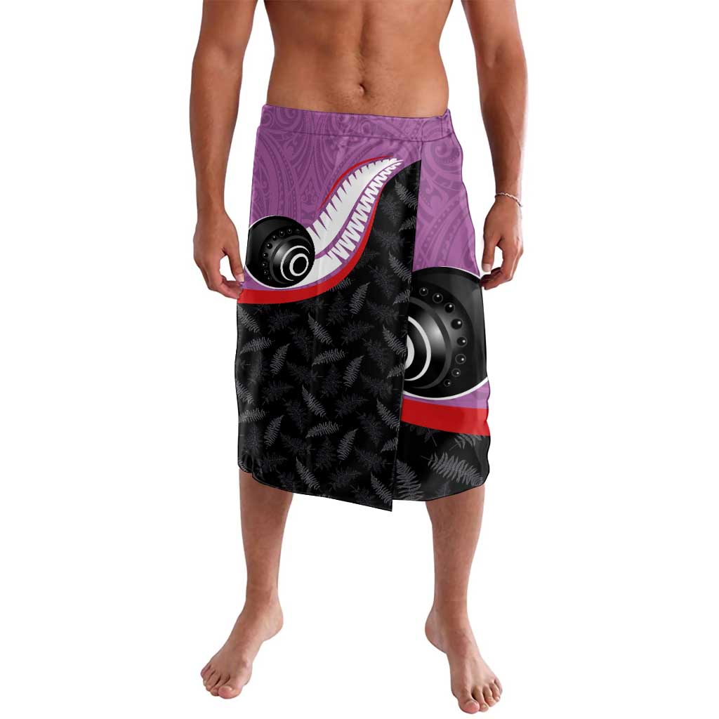 Aotearoa Lawn Bowls Lavalava Maori and Silver Fern Sporty Style Pink Color - Aussie Hoodie