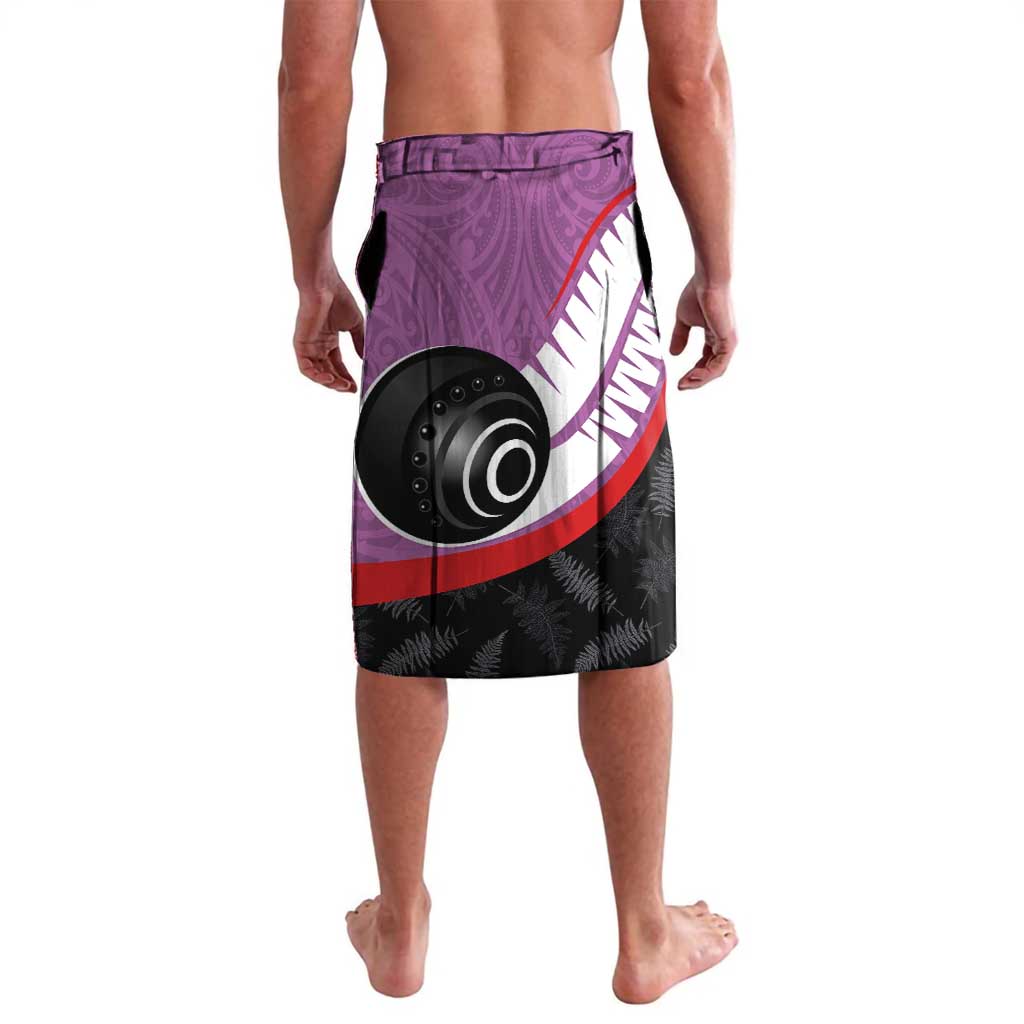 Aotearoa Lawn Bowls Lavalava Maori and Silver Fern Sporty Style Pink Color - Aussie Hoodie