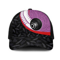Aotearoa Lawn Bowls Mesh Trucker Cap Maori and Silver Fern Sporty Style Pink Color - Aussie Hoodie