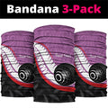 Personalised Aotearoa Lawn Bowls Neck Gaiter Maori and Silver Fern Sporty Style Pink Color - Aussie Hoodie
