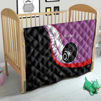 Personalised Aotearoa Lawn Bowls Quilt Maori and Silver Fern Sporty Style Pink Color - Aussie Hoodie