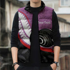 Personalised Aotearoa Lawn Bowls Sleeveless Puffer Jacket Maori and Silver Fern Sporty Style Pink Color - Aussie Hoodie